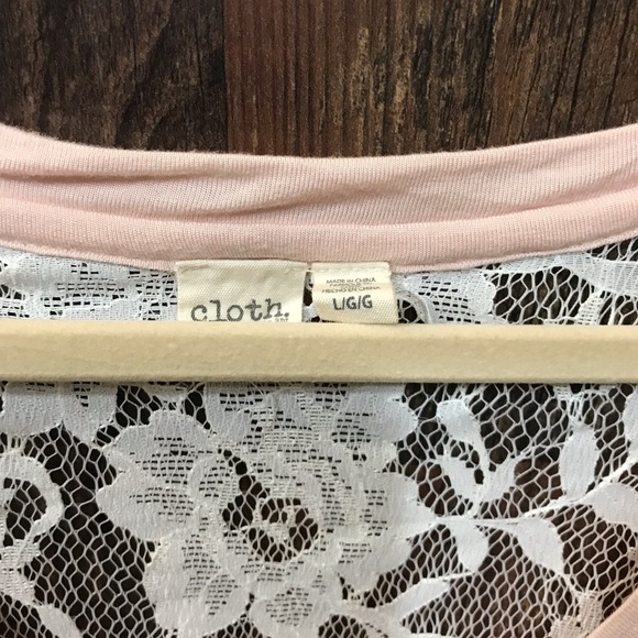 Cloth by RDI laced back top, pure blush - Picture 6 of 9